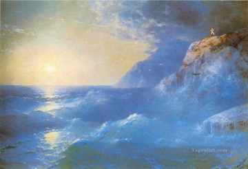 Ivan Aivazovsky napoleón en la isla de Santa Helena Paisaje marino Pinturas al óleo